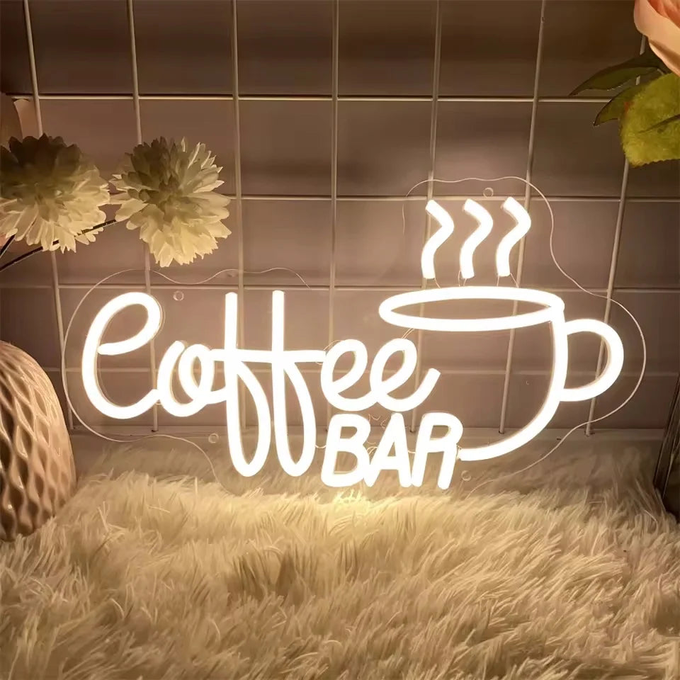 Coffee Lovers Light Up Sign