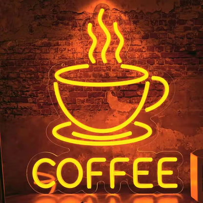 Coffee Lovers Light Up Sign