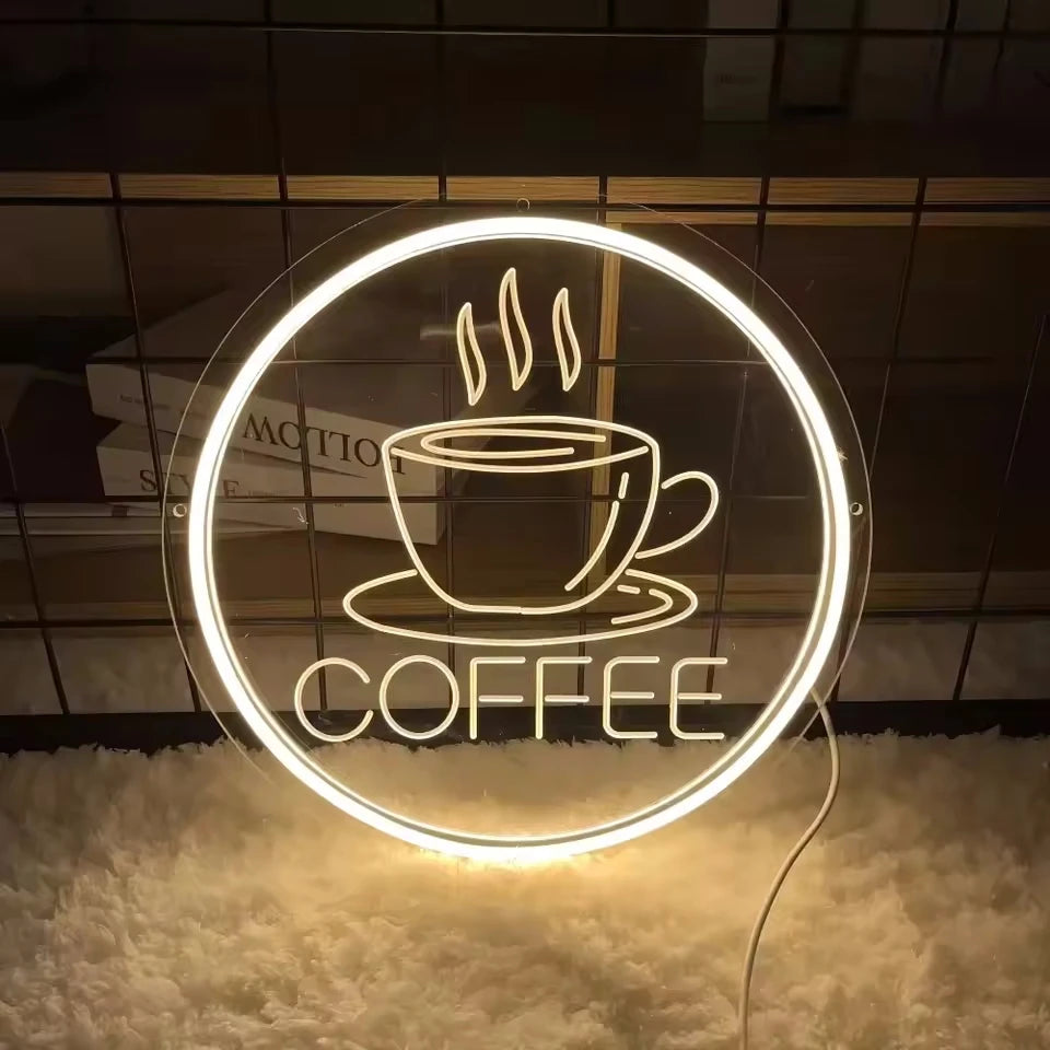 Coffee Lovers Light Up Sign