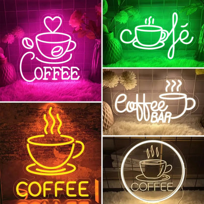Coffee Lovers Light Up Sign
